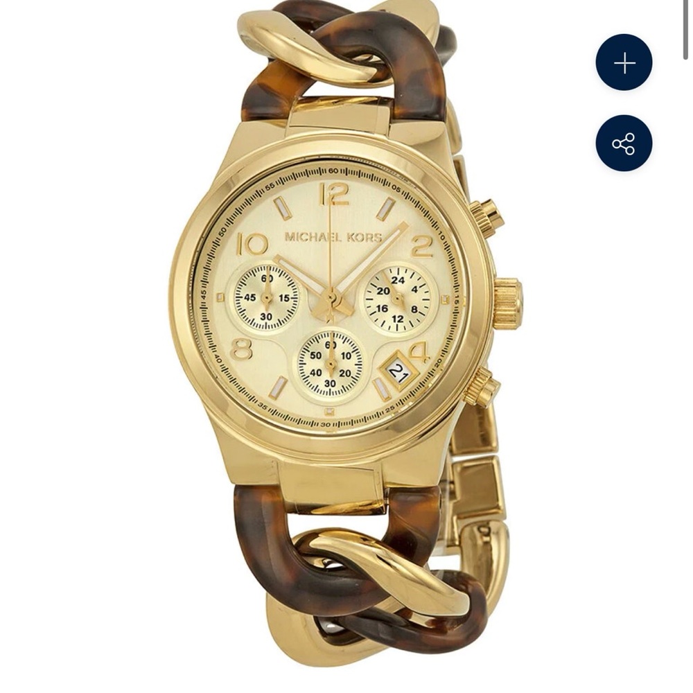 Tortoise Chain Michael Kors Watch